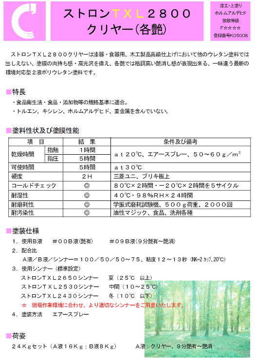 ストロンTXL2800クリヤー