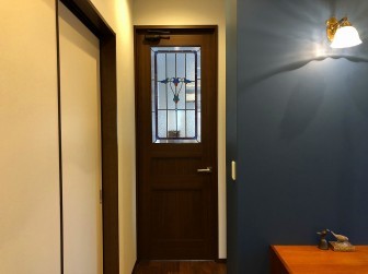 (89)大阪府茨木市Ｍ様邸 リビングドア セミオーダーＴＷ-１５(アレンジ) 施工前後比較写真 大和ハウス