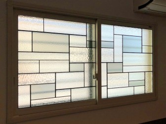 (121)兵庫県川西市Ｕ様邸 ダイニング引き違い窓 施工前後比較写真・目隠し対策 インナーサッシ(内窓)※お客様の声有り 大和ハウス