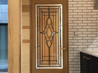 (173)兵庫県神戸市Ｈ様邸? リビング入口ドア 目隠し対策 施工前後比較写真