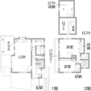 神奈川県横浜市戸建リフォーム・リノベーション事例｜改修前間取り図