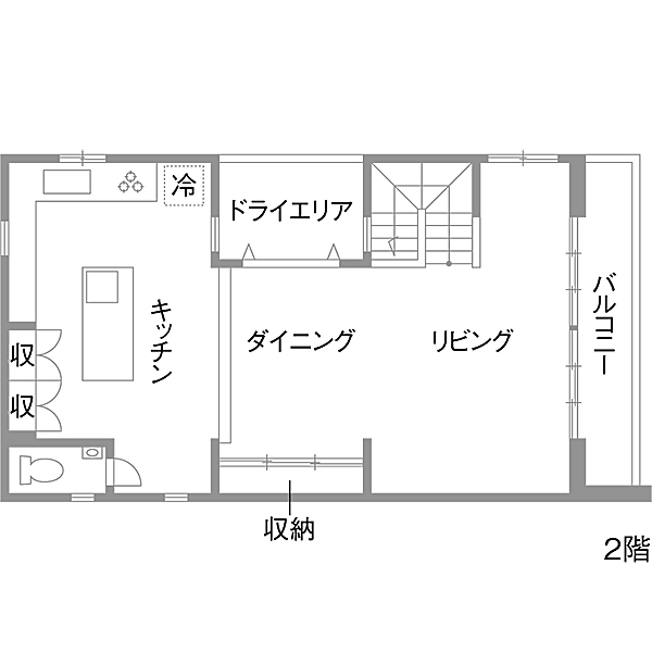 リノベーション施工事例　既存間取り図