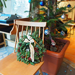 クリスマス フレッシュリース作りワークショップ