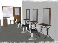 施工実績：hair salon fin ...