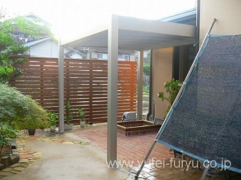 愛犬のための庭と門まわりリフォーム　北九...