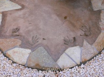 カラーコンクリートとスタンプコンクリート...