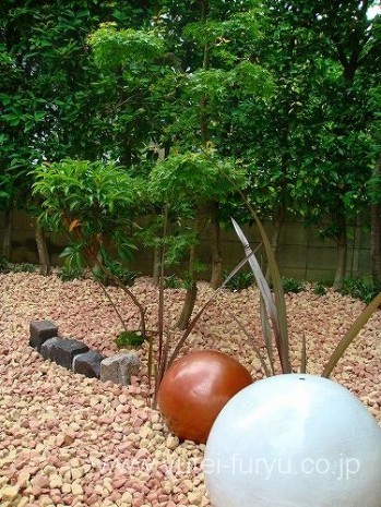 猫進入対策に防草防犯砂利　糟屋郡志免町 ...
