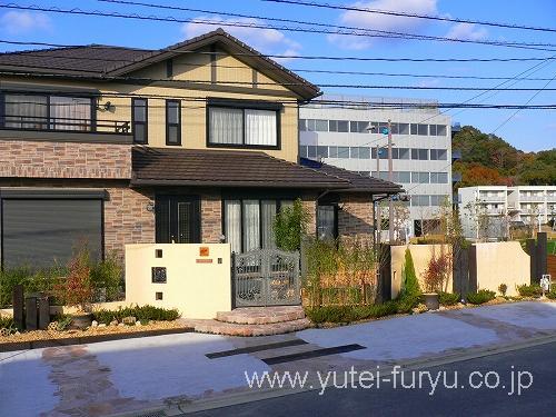 北九州市 新築外構施工事例｜複合素材構成...