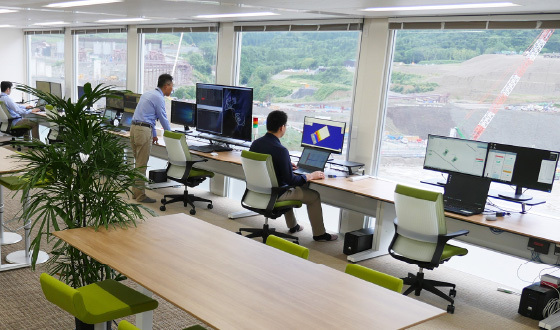 Construction control room