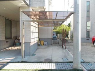坂戸市：支柱が邪魔にならないカーポート　三協立山アルミ「マイリッシュ」延長梁使用