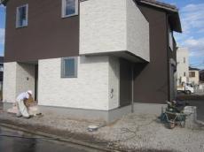 新築外構　川越市　砕石の転圧