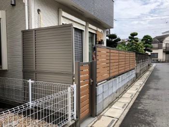ふじみ野市　フェンス(＆門扉)リフォーム工事完成
