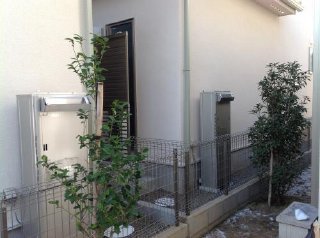 目隠しスクリーン設置前の様子