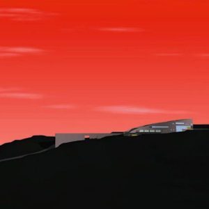 明石海峡大橋を望む家