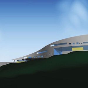 明石海峡大橋を望む家