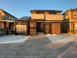 プラスGでファサードが大変身！山口市N様邸