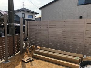 樹脂フェンスでプライベート空間を！　宇部市A様邸　