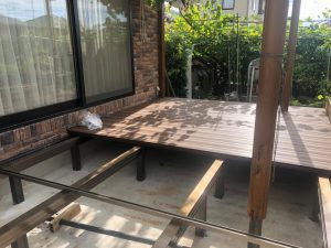 防府市S様邸　大型デッキテラス　着工しました！