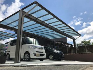 新　木調カーポート　スカイリード！　山口市M様邸