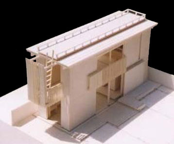 和モダンのカフェダイニング−天台の家−青...