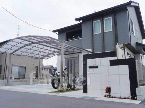 シンプルな外構施工例：シンプルモダン -...