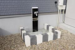 オリジナル立水栓 　縁石レンガ 東洋工業クロームウォール　/　水栓 オンリーワン トリムライン