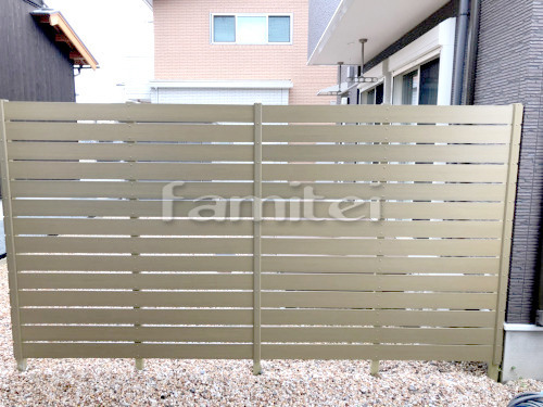 目隠しフェンス塀の外構施工例（現場番号：...