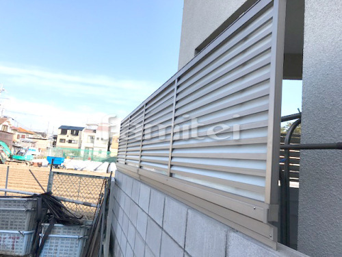 目隠しフェンス塀の外構施工例（現場番号：...