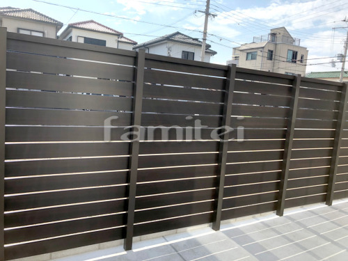 木製調目隠しフェンス塀 FF マイティウ...