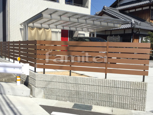 木製調目隠しフェンス塀 FF マイティウ...