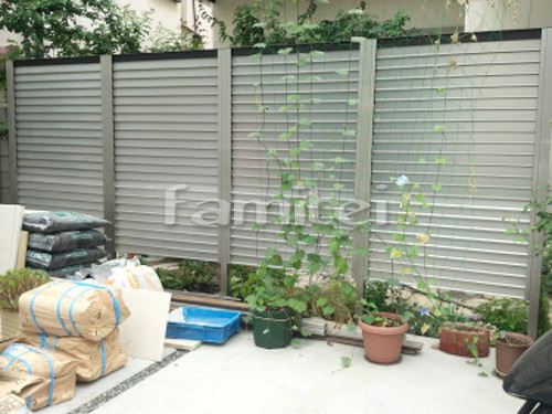 目隠しフェンス塀の外構施工例（現場番号：...