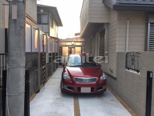 駐車場ガレージ床 轍(わだち) 土間コン...