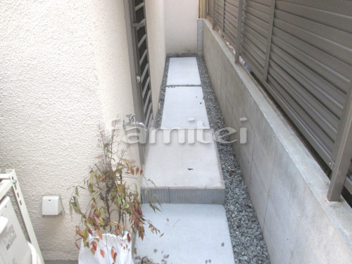 犬走り　施工例　池田市 - ファミリー庭...