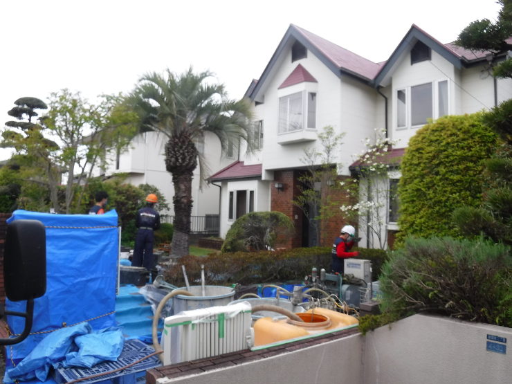 熊本県　中古住宅売買は建物を水平にして