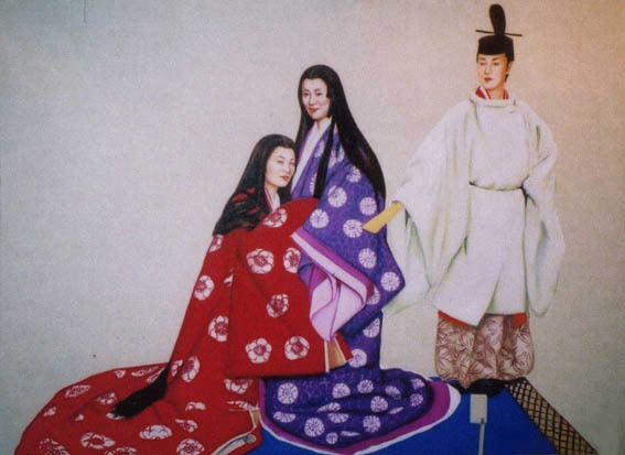 壁画（公家装束）の施工例