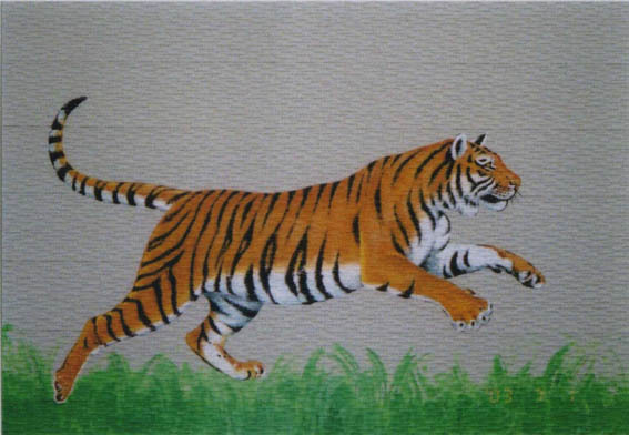 壁画（トラ）の施工例