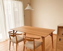 WHITE WOODのダイニングテーブルと チェアWOC-132