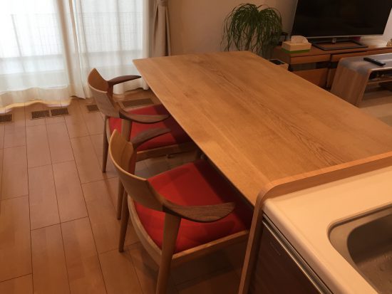 日進木工のWHITE WOOD ダイニン...