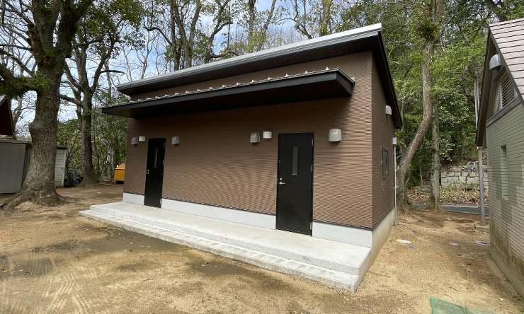 奥市公園シャワー・更衣室棟改築他工事 株...