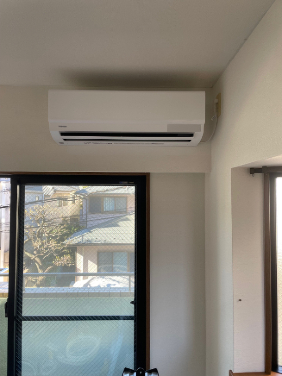東京都杉並区　Ｋ様　エアコン（2.2ｋＷ）新品エアコン取り付け工事のご依頼ありがとうございました。