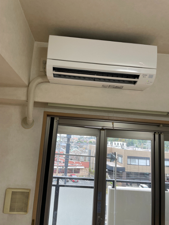 千葉県千葉市　Ｉ様　エアコン（2.2ｋＷ）新品エアコン取り付け工事のご依頼ありがとうございました。