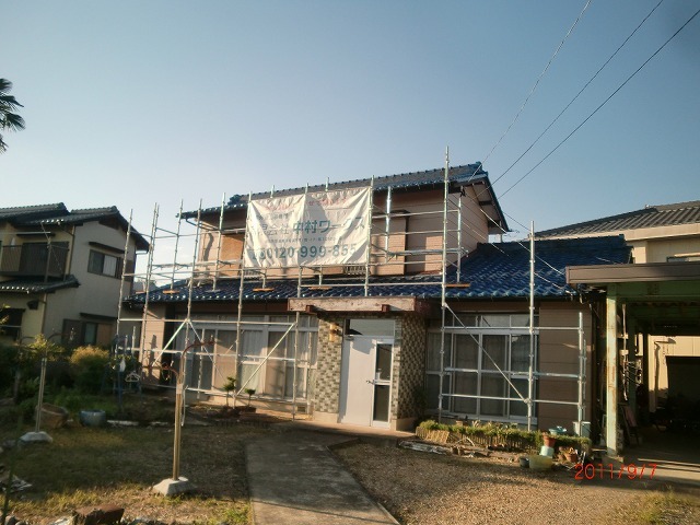 雨樋、雨戸、玄関工事｜外壁リフォーム｜岐...