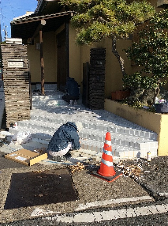 玄関土間工事｜外構リフォーム｜岐阜県岐阜...