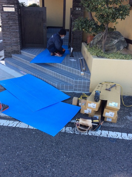 玄関土間工事｜外構リフォーム｜岐阜県岐阜...