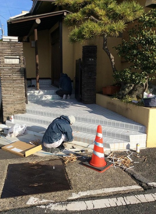 玄関土間工事｜外構リフォーム｜岐阜県岐阜...