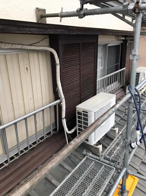 台風による雨漏り復旧工事と雨戸部分工事｜...