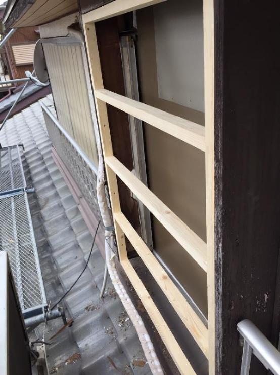 台風による雨漏り復旧工事と雨戸部分工事｜...