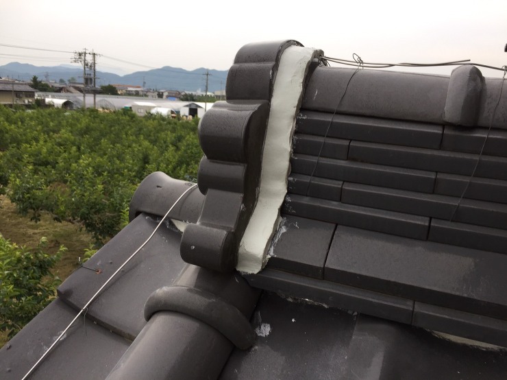 本巣市屋井　K様邸　屋根漆喰補修工事｜屋...