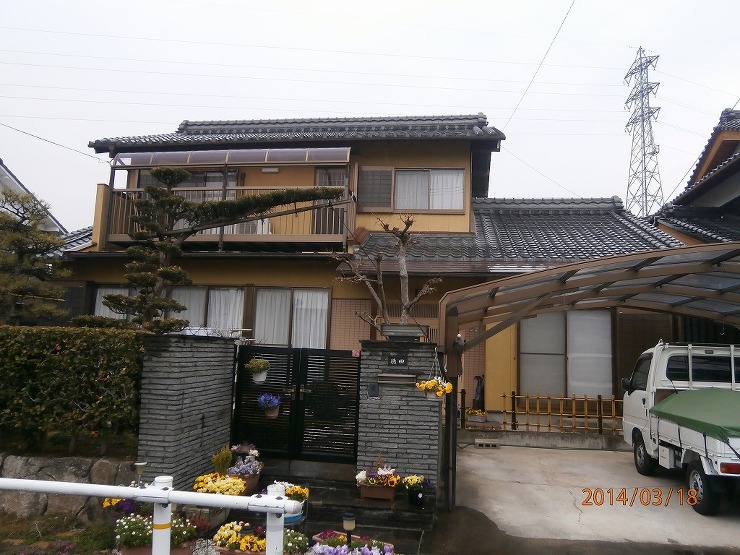 屋根、漆喰、番線取り替え、外壁塗装、一部...
