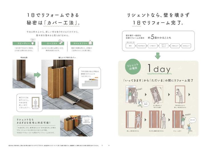 【富山市】引き戸から片開きのドアへの玄関リフォーム